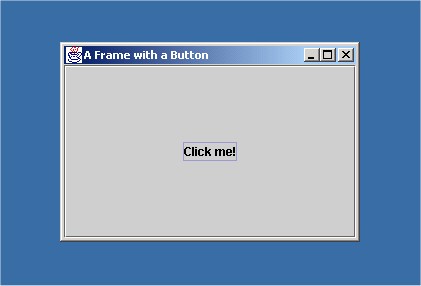 Frame with a button